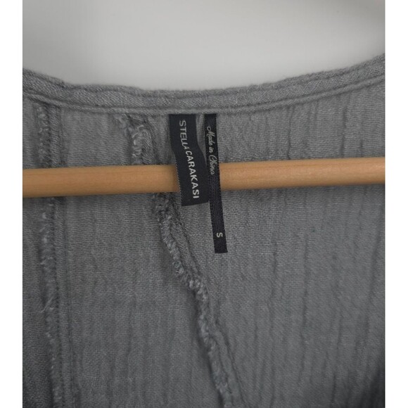 Stella Carakasi Womens 100% Hemp Chanvre 2-Piece Set Top Pnats Size S/M Crinkle - Picture 5 of 16